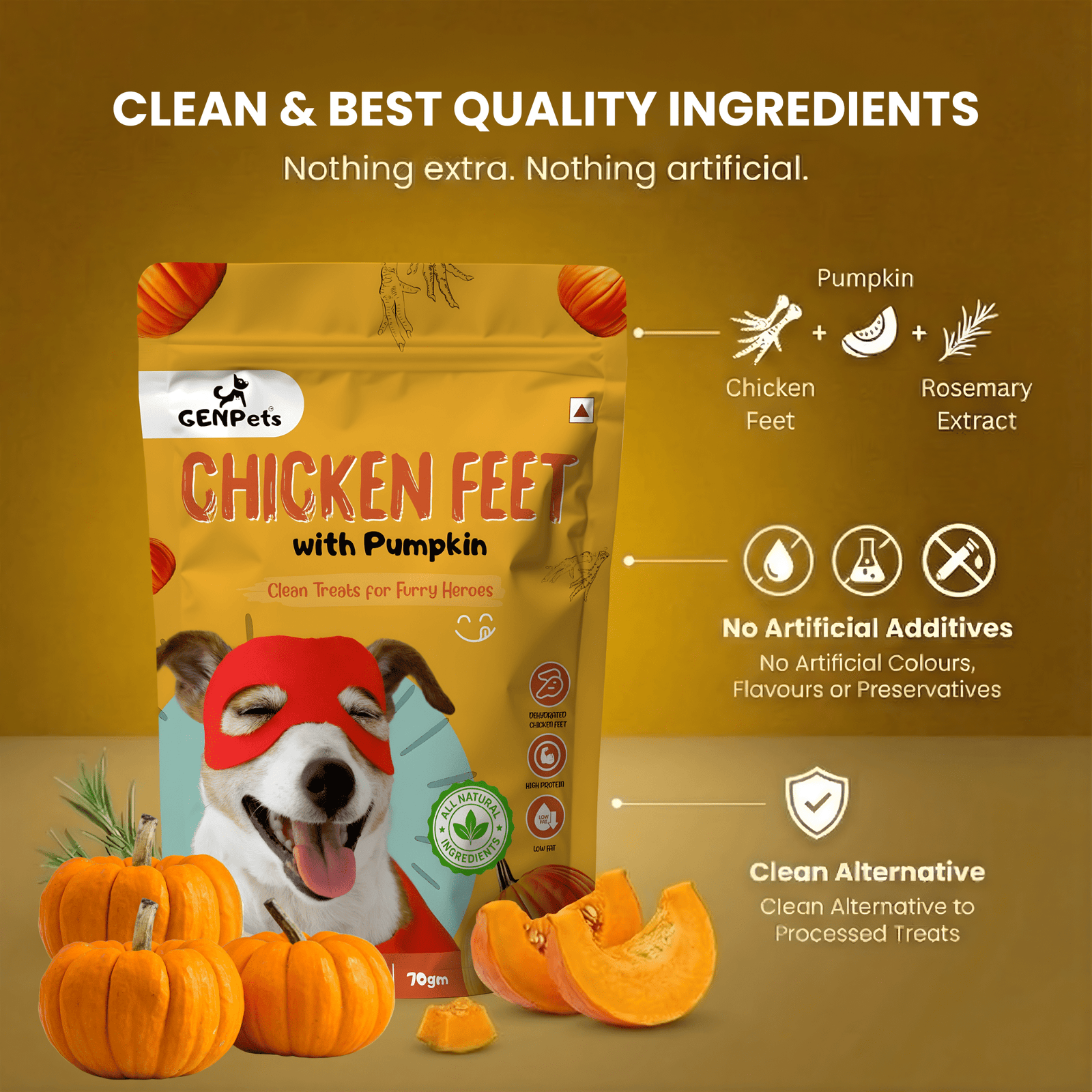 Mobility & Digestive Support - Chicken Feet with Pumpkin - Image 5